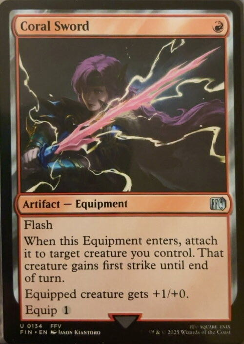 Coral Sword  magic card collectible - Main Image 2