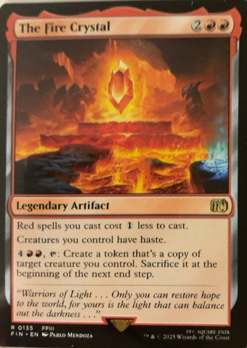 The Fire Crystal  magic card collectible - Main Image 2