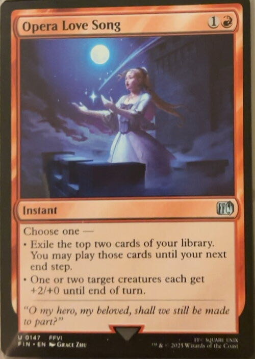 Opera Love Song  magic card collectible - Main Image 2