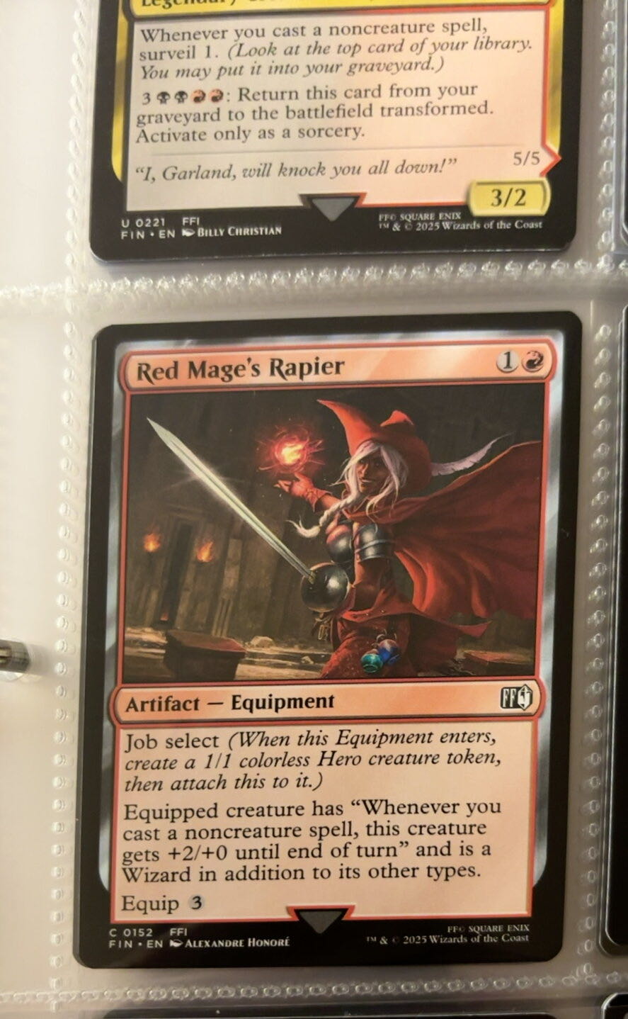 Red Mage’s Rapier  magic card collectible - Main Image 4