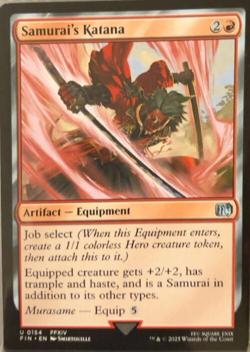 Samurai’s Katana  magic card collectible - Main Image 2