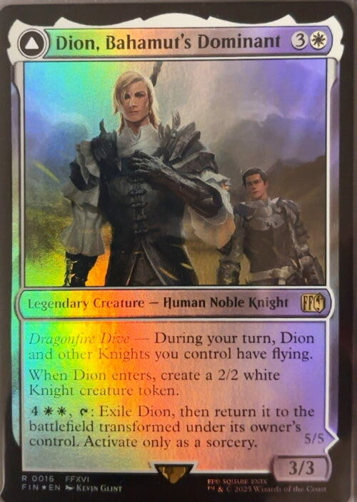 Dion, Bahamut’s Dominant // Bahamut, Warden of Light  magic card collectible - Main Image 2