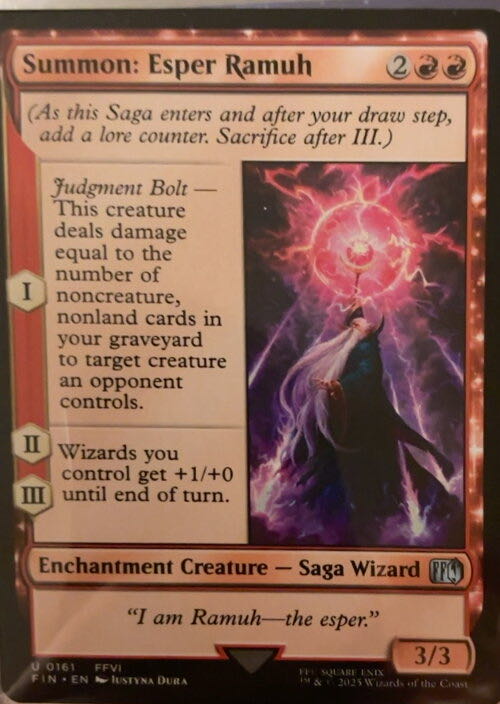 Summon: Esper Ramuh  magic card collectible - Main Image 2