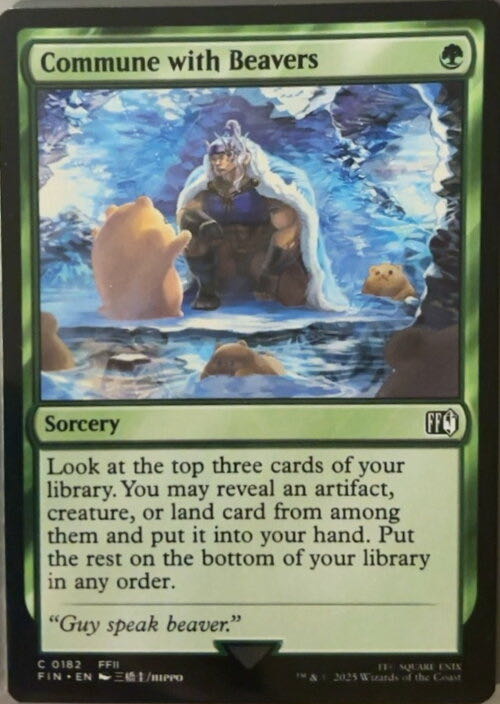 Commune with Beavers  magic card collectible - Main Image 2