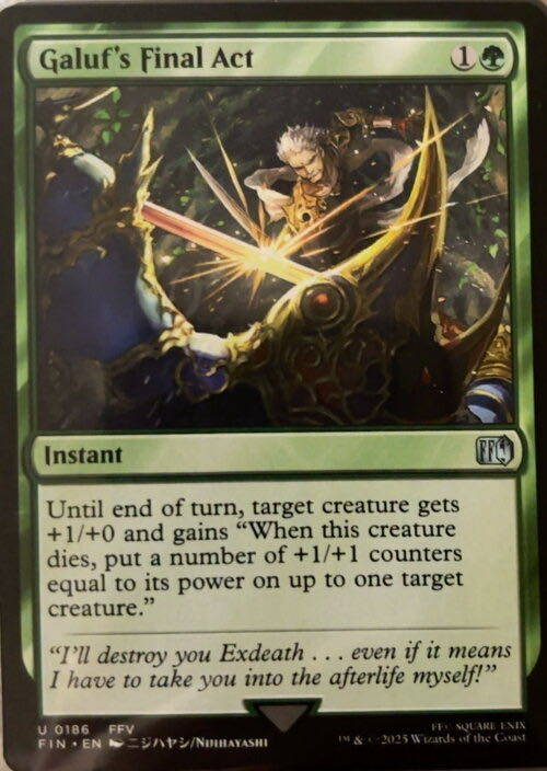 Galuf’s Final Act  magic card collectible - Main Image 2