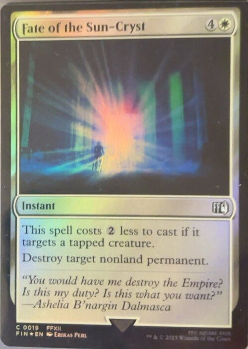 Fate of the Sun-Cryst  magic card collectible - Main Image 2