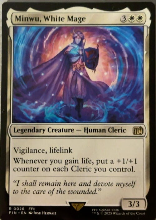 Minwu, White Mage  magic card collectible - Main Image 2