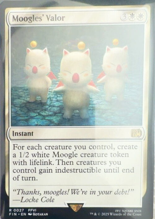 Moogles’ Valor  magic card collectible - Main Image 3
