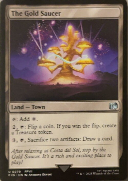 The Gold Saucer  magic card collectible - Main Image 2