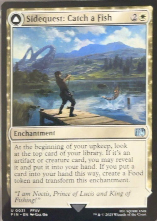 Sidequest: Catch a Fish // Cooking Campsite  magic card collectible - Main Image 2