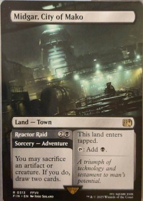 Midgar, City of Mako // Reactor Raid  magic card collectible - Main Image 2