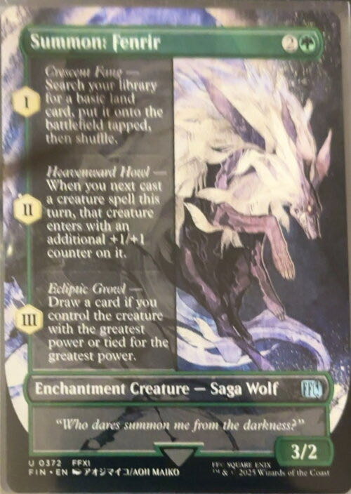 Summon: Fenrir  magic card collectible - Main Image 2