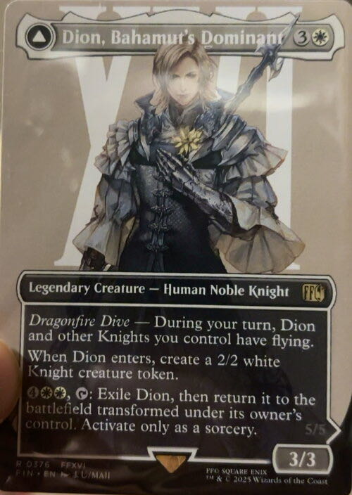 Dion, Bahamut’s Dominant // Bahamut, Warden of Light  magic card collectible - Main Image 3