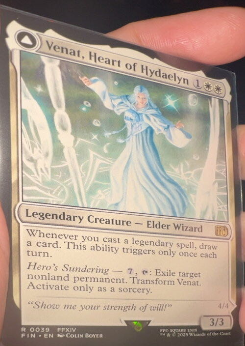 Venat, Heart of Hydaelyn // Hydaelyn, the Mothercrystal  magic card collectible - Main Image 3