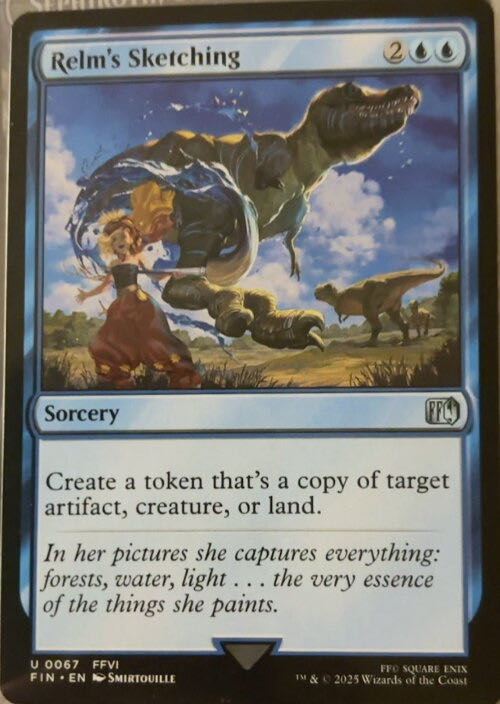 Relm’s Sketching  magic card collectible - Main Image 2