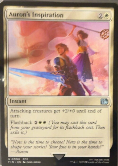 Auron’s Inspiration  magic card collectible - Main Image 2