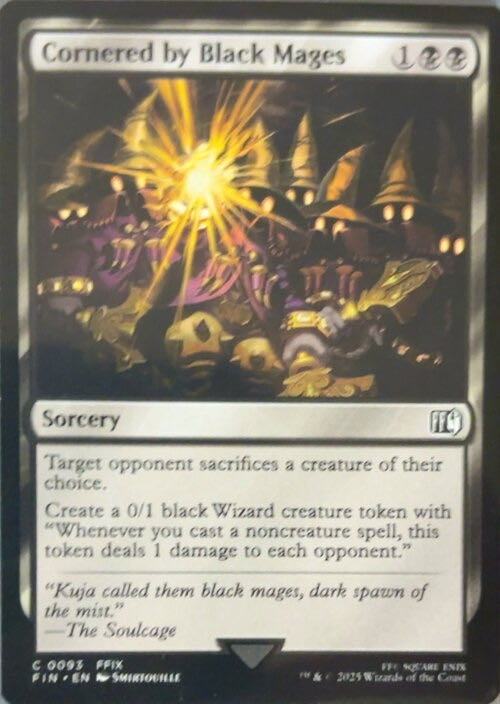 Cornered by Black Mages  magic card collectible - Main Image 2