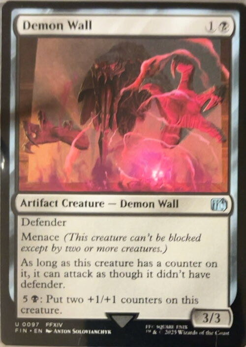 Demon Wall  magic card collectible - Main Image 2