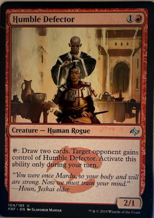 Humble Defector  magic card collectible - Main Image 2