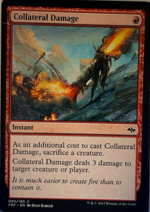 Collateral Damage  magic card collectible - Main Image 2