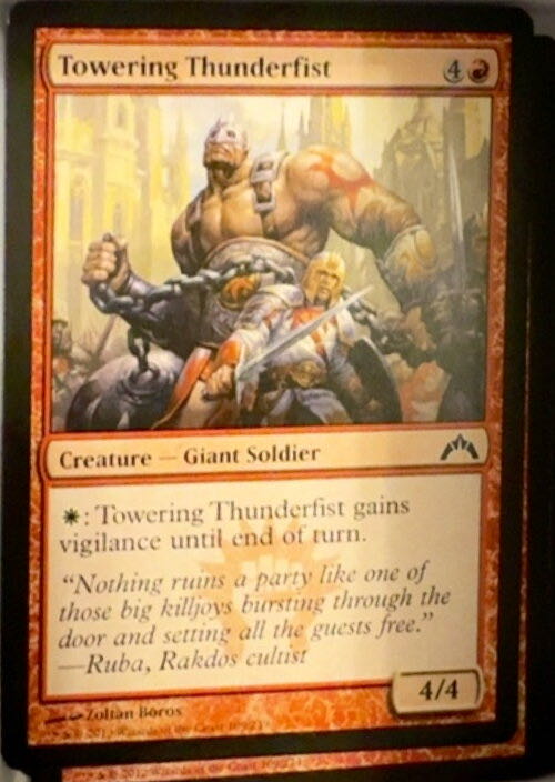 Towering Thunderfist  magic card collectible - Main Image 2
