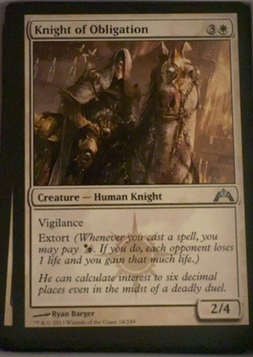 Knight of Obligation  magic card collectible - Main Image 2
