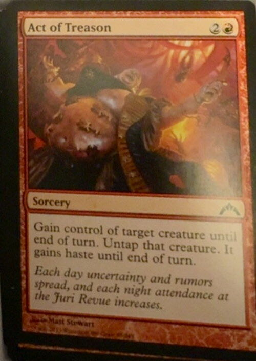 Act of Treason  magic card collectible - Main Image 2