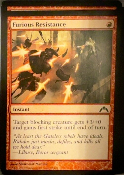 Furious Resistance  magic card collectible - Main Image 2
