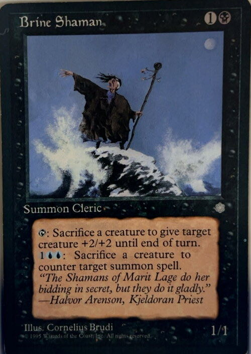 Brine Shaman  magic card collectible - Main Image 3