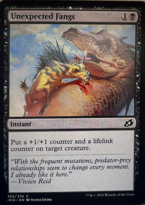 Unexpected Fangs  magic card collectible - Main Image 2