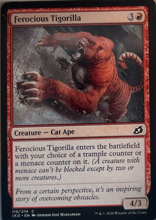 Ferocious Tigorilla  magic card collectible - Main Image 2