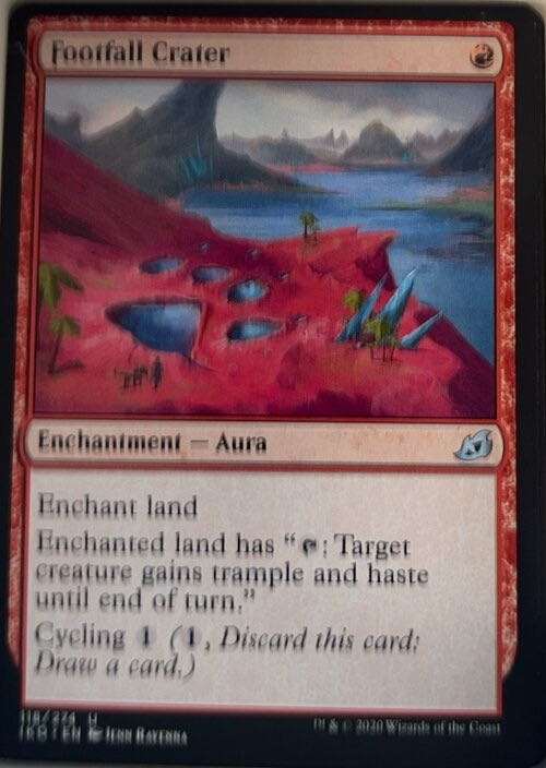 Footfall Crater  magic card collectible - Main Image 2