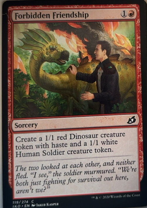 Forbidden Friendship  magic card collectible - Main Image 2