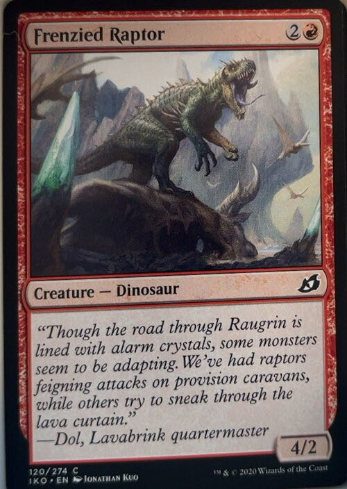Frenzied Raptor  magic card collectible - Main Image 2