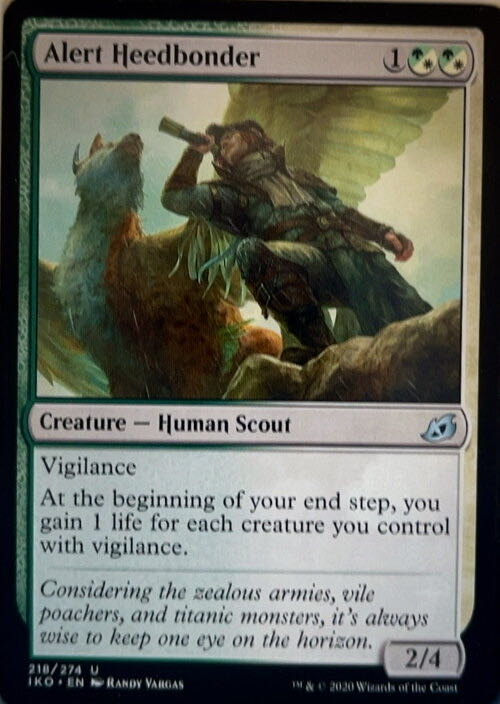 Alert Heedbonder  magic card collectible - Main Image 2