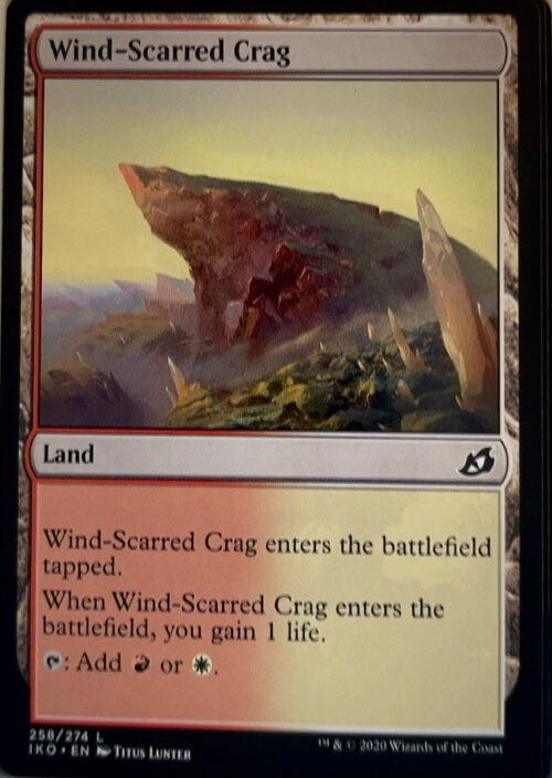 Wind-Scarred Crag  magic card collectible - Main Image 2