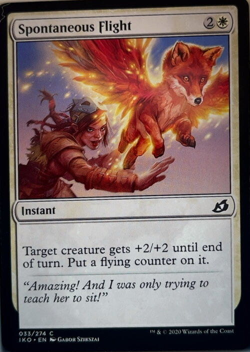 Spontaneous Flight  magic card collectible - Main Image 2