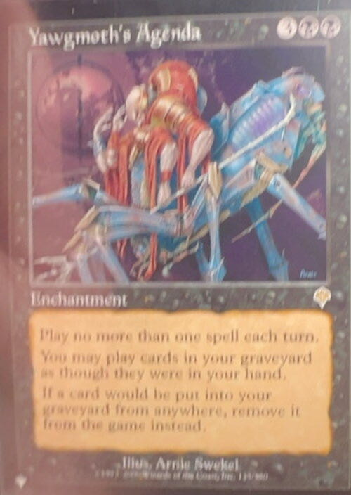 Yawgmoth’s Agenda  magic card collectible - Main Image 2