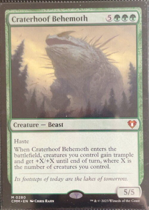 Craterhoof Behemoth  magic card collectible - Main Image 3