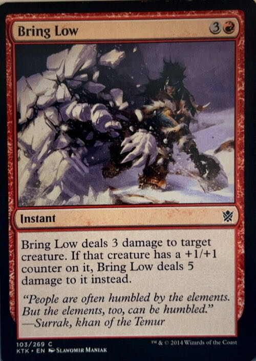 Bring Low  magic card collectible - Main Image 2