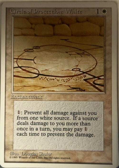 Circle of Protection: White  magic card collectible - Main Image 3