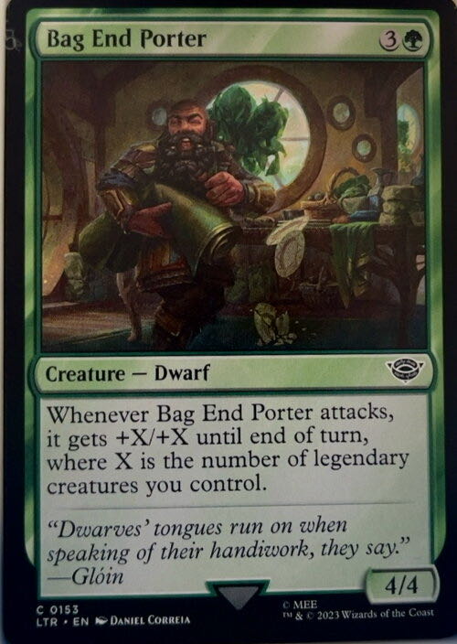 Bag End Porter  magic card collectible - Main Image 2