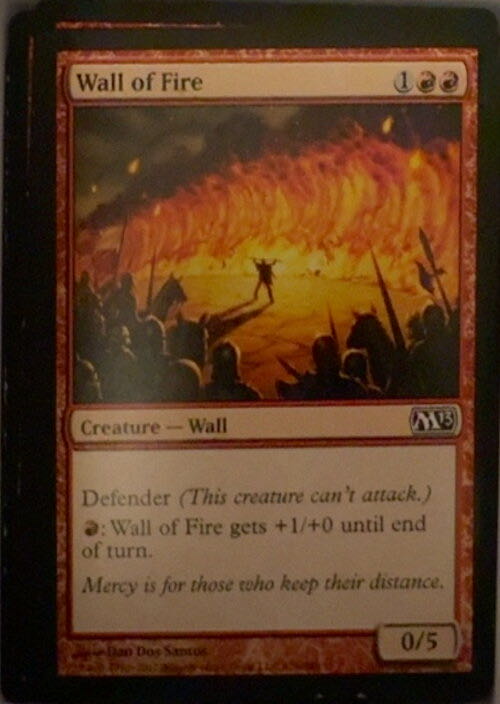 Wall of Fire  magic card collectible - Main Image 2