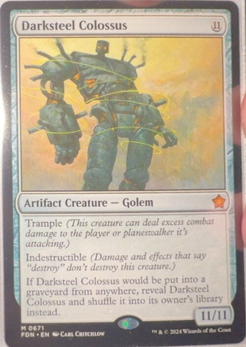 Darksteel Colossus  magic card collectible - Main Image 2