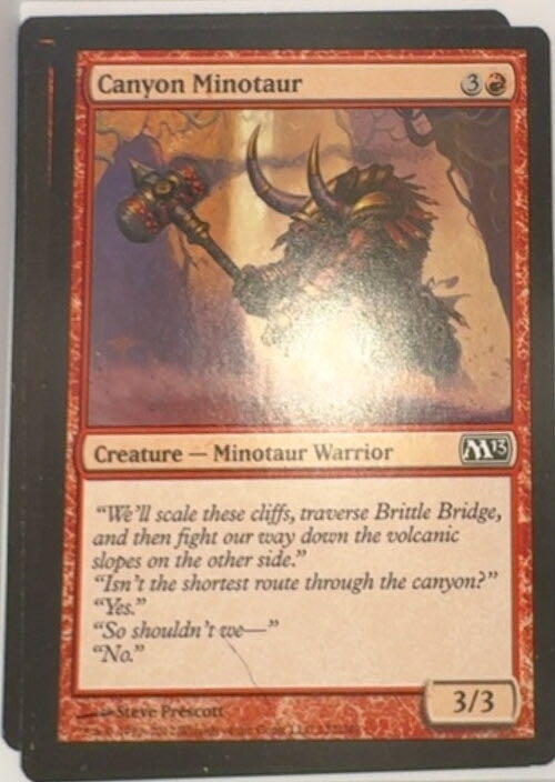 Canyon Minotaur  magic card collectible - Main Image 2