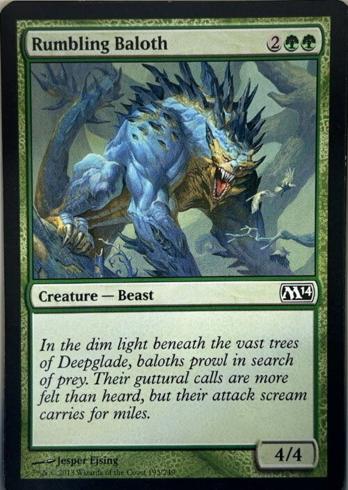 Rumbling Baloth  magic card collectible - Main Image 2