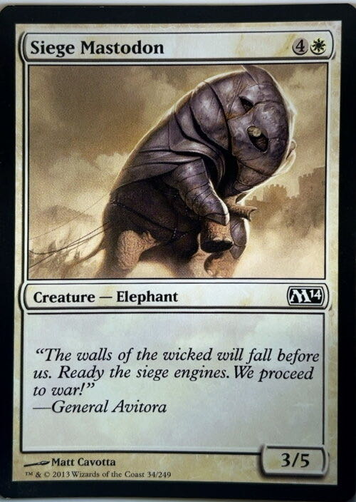 Siege Mastodon  magic card collectible - Main Image 2
