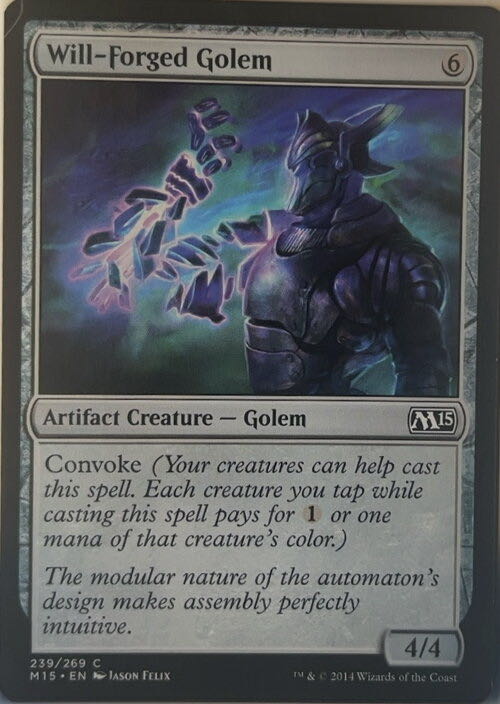 Will-Forged Golem  magic card collectible - Main Image 2