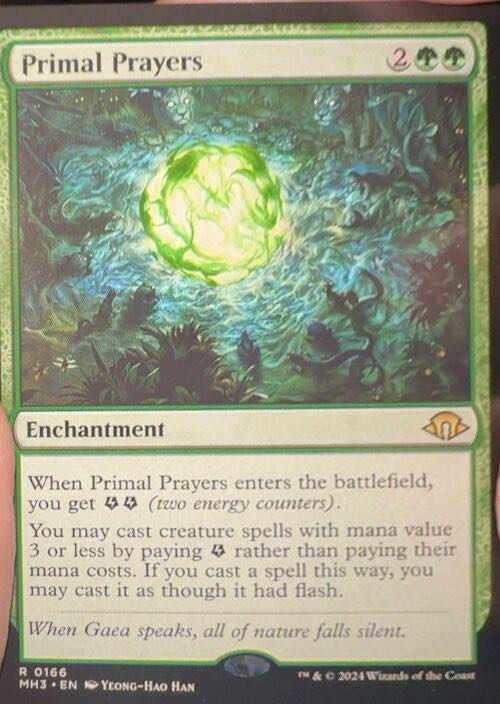 Primal Prayers  magic card collectible - Main Image 3