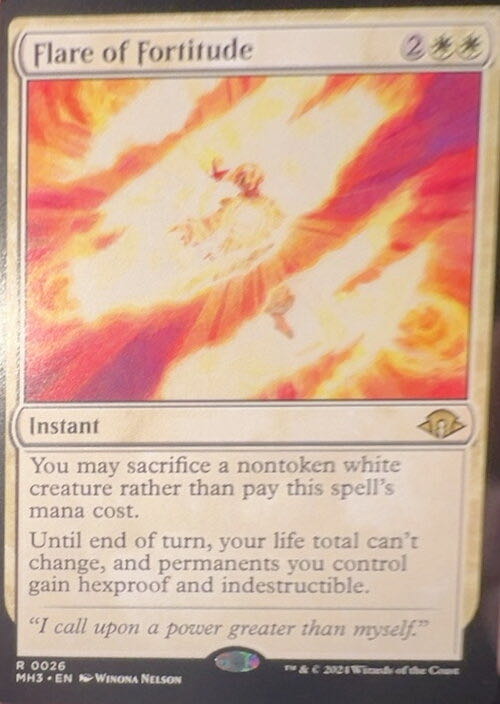 Flare of Fortitude  magic card collectible - Main Image 3